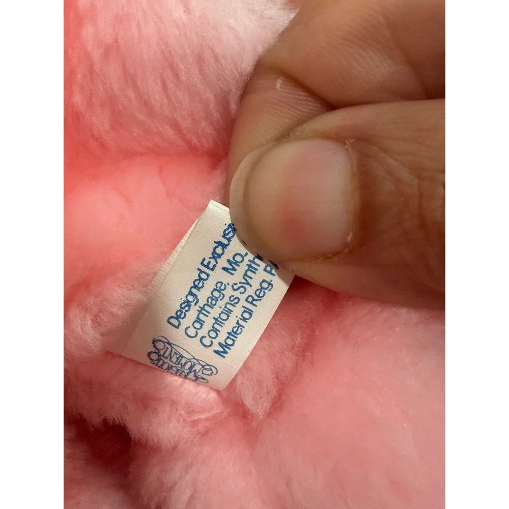 Precious Moments Porcelain Doll Pink Bunny‎ Rabbit Plush Onesie Blonde Hair Blue